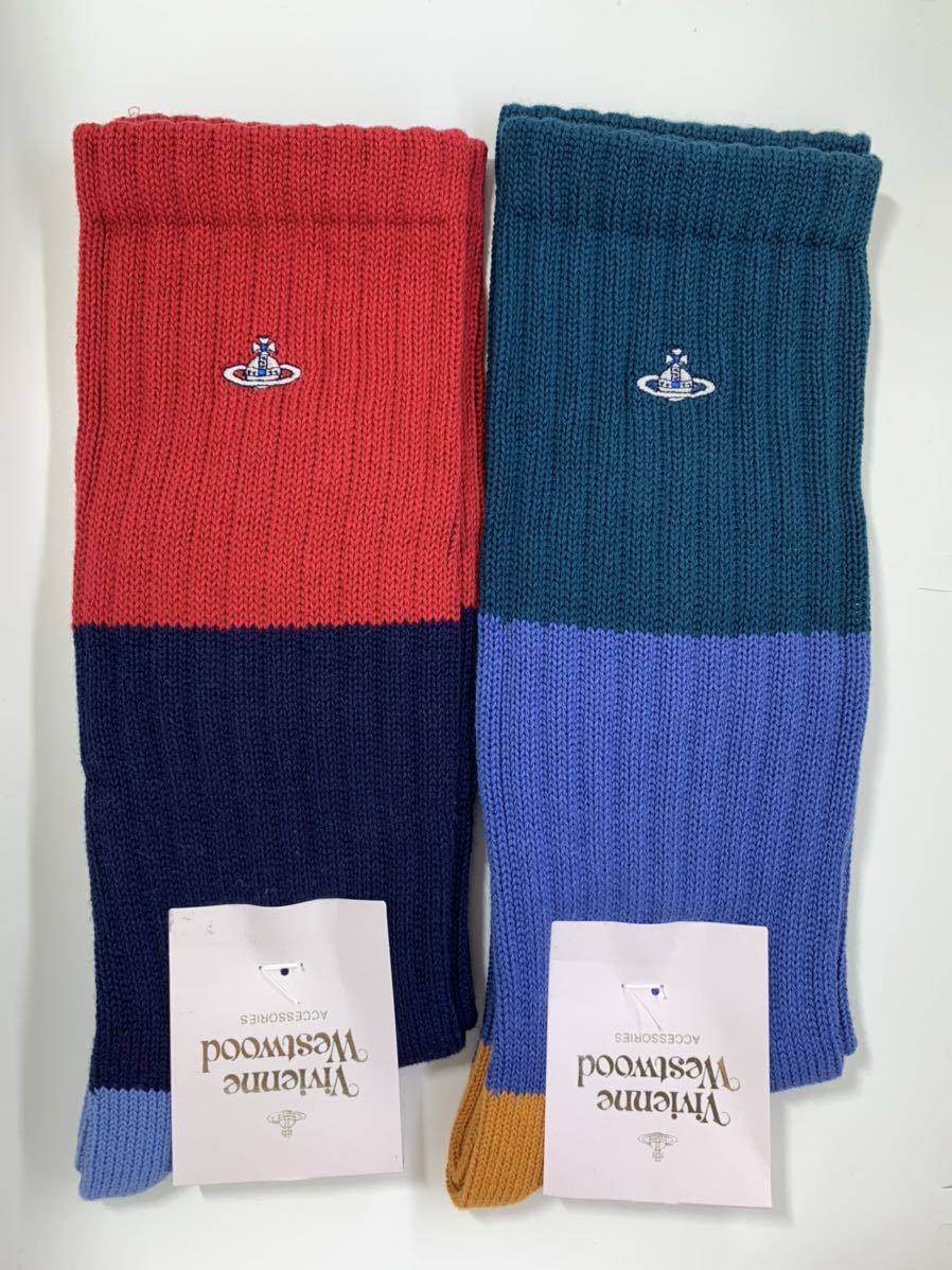 ヴィヴィアンウエストウッド メンズソックス 2点セット 3カラー  