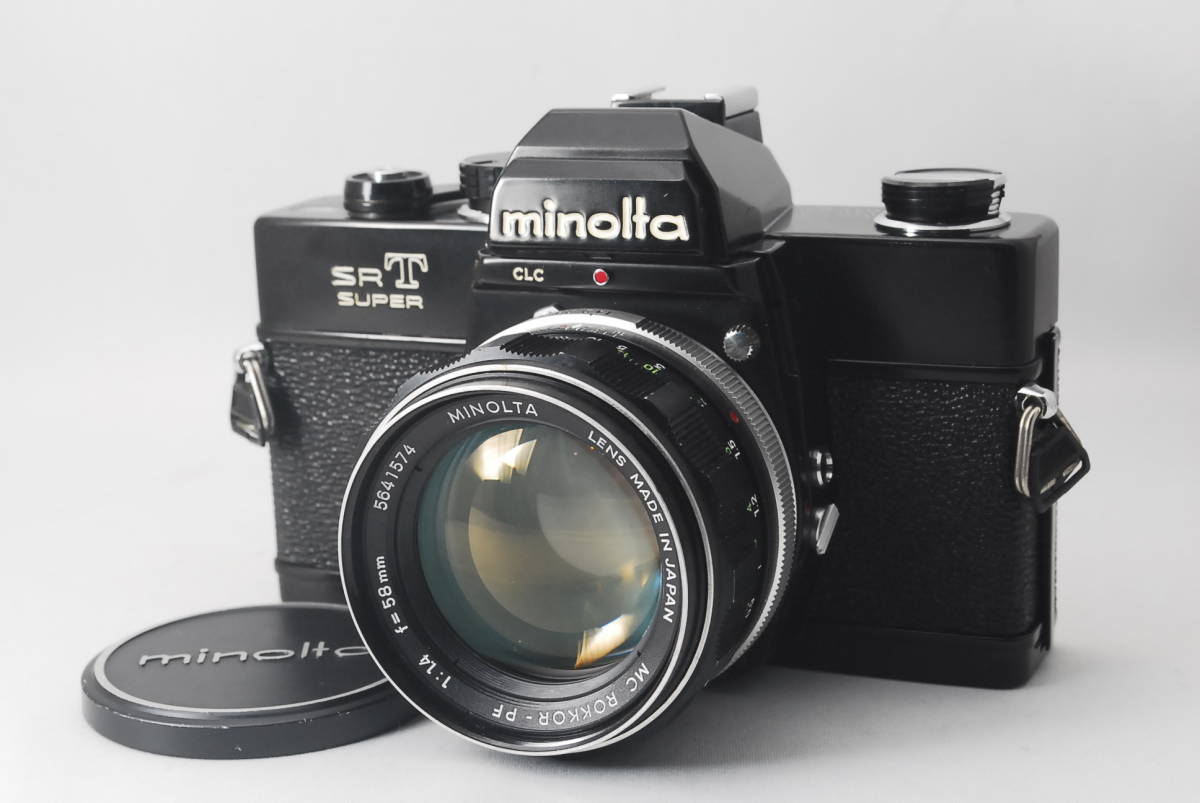 整備済み ミノルタ SRT SUPERブラックボディ / MC ROKKOR-PF 58mm f1.4