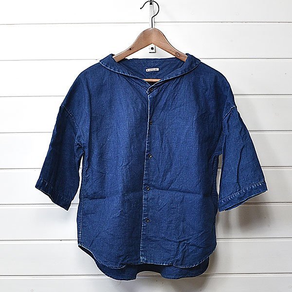 低価，お得 キャピタル インディゴ リネン セーラーシャツ 0/XS KAPITAL｜22h1903(女性用)｜売買されたオークション情報、yahooの商品情報をアーカイブ公開 - オークファン 女性用