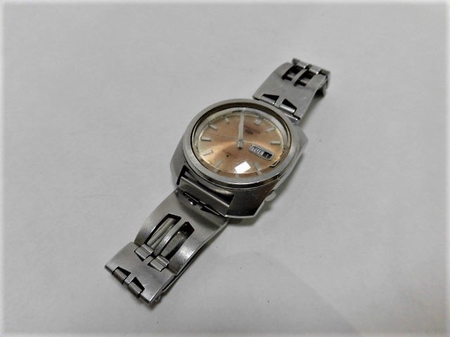 SEIKO1円～セイコー5 ファイブ 7S26-01V0 デイデイト 21石 裏