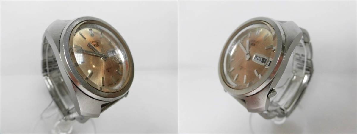 1円 SEIKO セイコー 5 ファイブ 腕時計 デイデイト 自動巻き 21石 6119