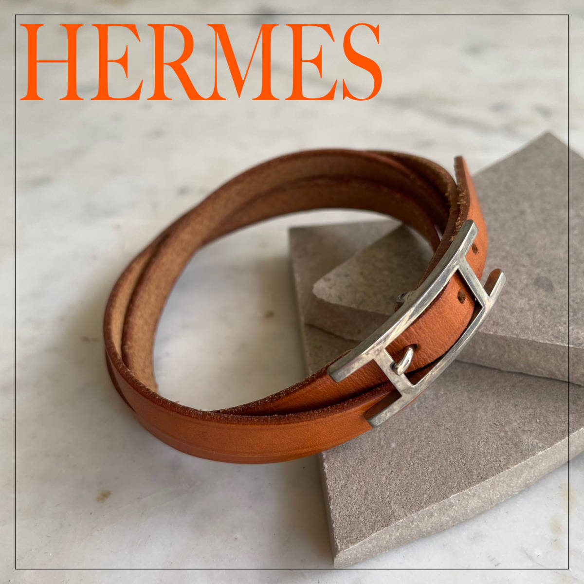 エルメス アピ3 エルメス HERMES アピ3ロング ブレスレット レザー