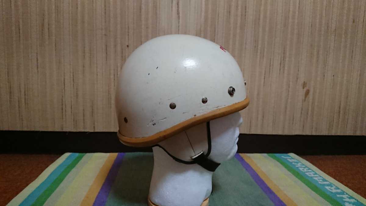 最初期 天吊り 白リム ビンテージ ブコ ハーフ ヘルメット トラベラー