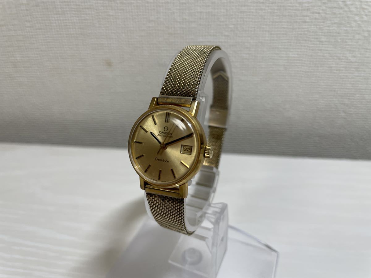 OMEGA オメガ AUTOMATICレディース腕時計 Geneve ゴールドカラー