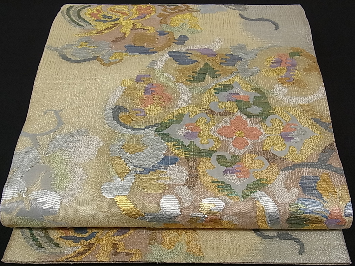 正規品，大人気 平和屋着物 夏物 太鼓柄袋帯 正倉院葡萄唐草文 金銀糸 逸品 gh2958(仕立て上がり)｜売買されたオークション情報、yahooの商品情報をアーカイブ公開 - オークファン 仕立て上がり