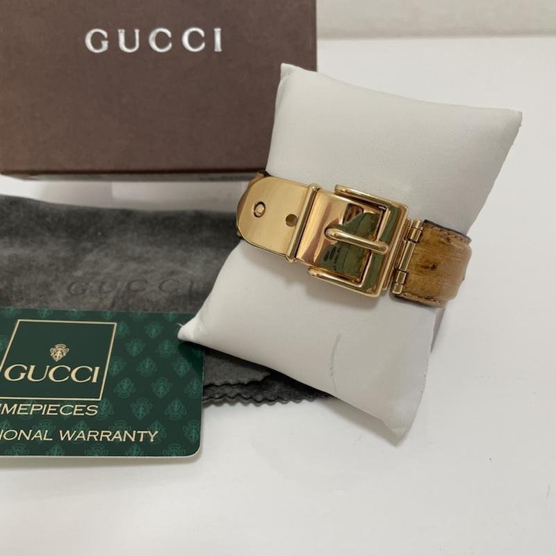 グッチ イタリア製 オーストリッチベルト バングル ブレスレット 専用