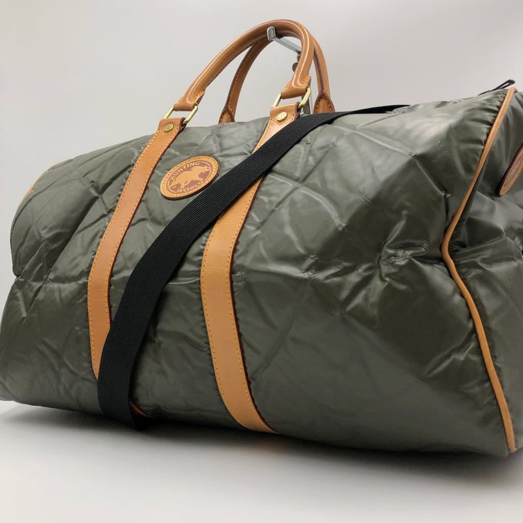 SALE，100%新品 1円 究極の1品 HUNTING WORLD ハンティングワールド ボストンバッグ メンズ 旅行 カバン 2way バチューサー 大容量 恐竜 カーキ 肩掛け(ボストンバッグ)｜売買されたオークション情報、yahooの商品 ボストンバッグ