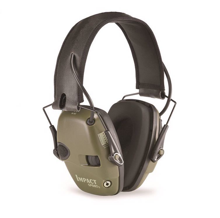 送料無料 新品　電子防音イヤーマフ NRR22 IMPACT SPORT ヘッドホン 工事現場 クレー射撃