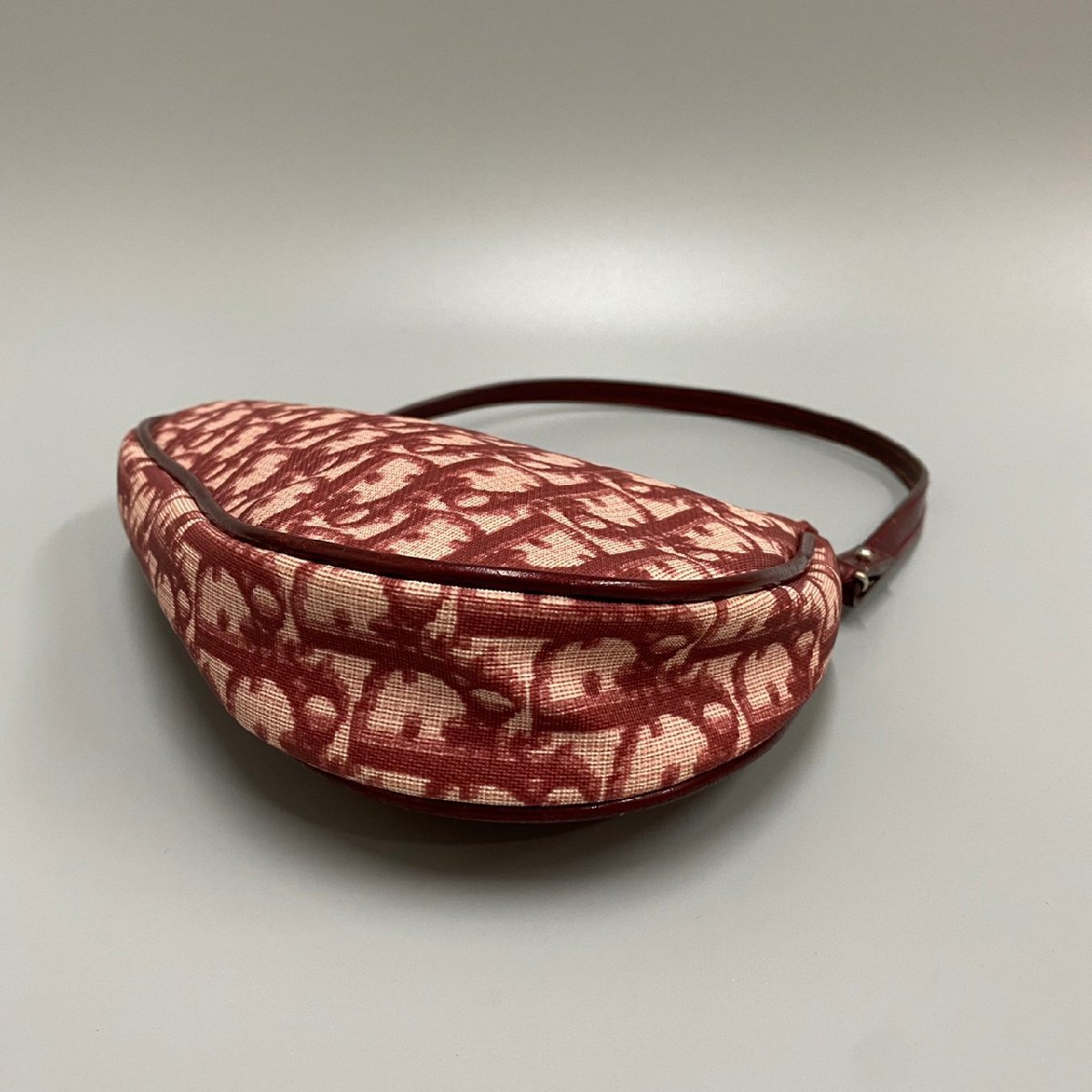 1円 美品 Christian Dior ディオール サドルバッグ トロッター ミニ 