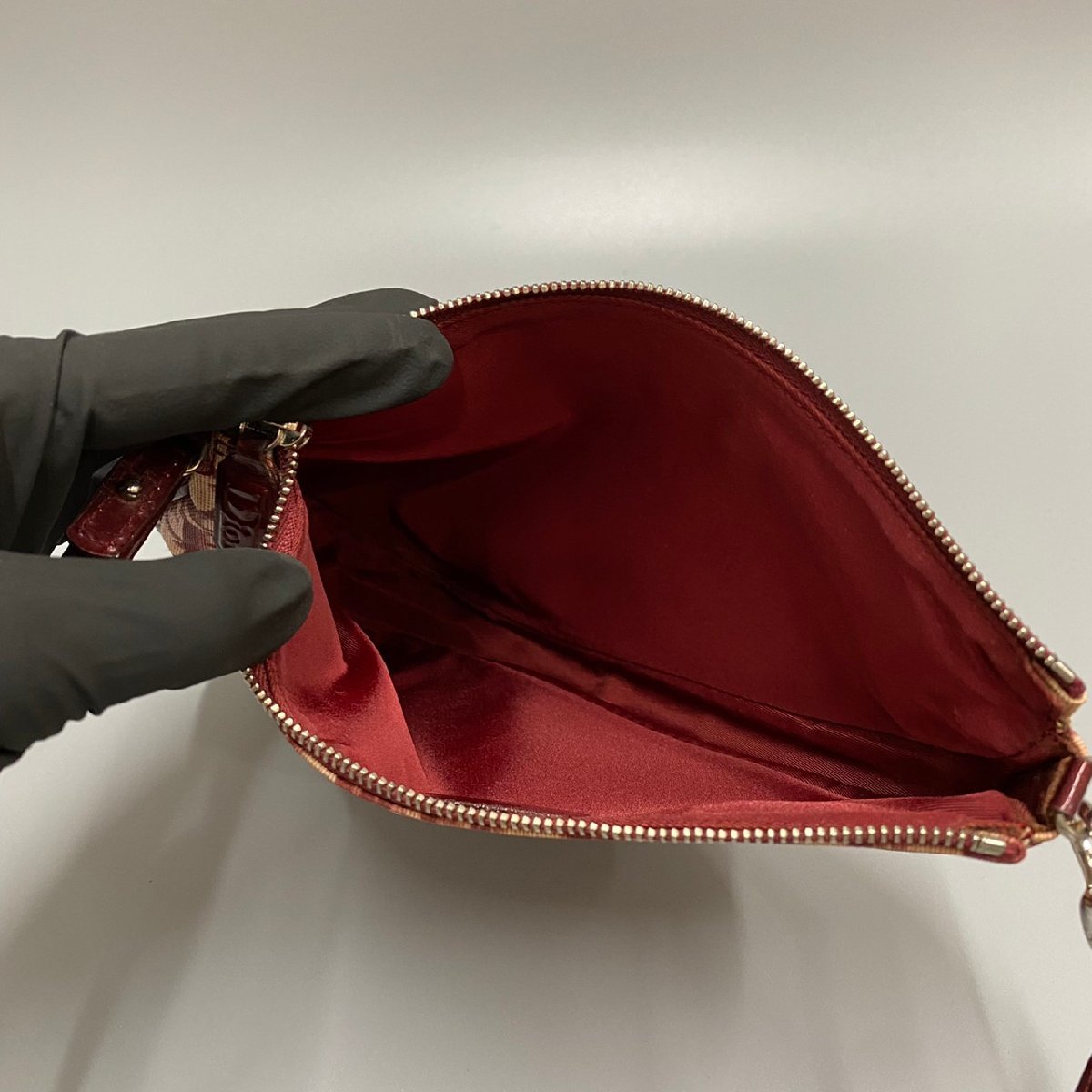 1円 美品 Christian Dior ディオール サドルバッグ トロッター ミニ 