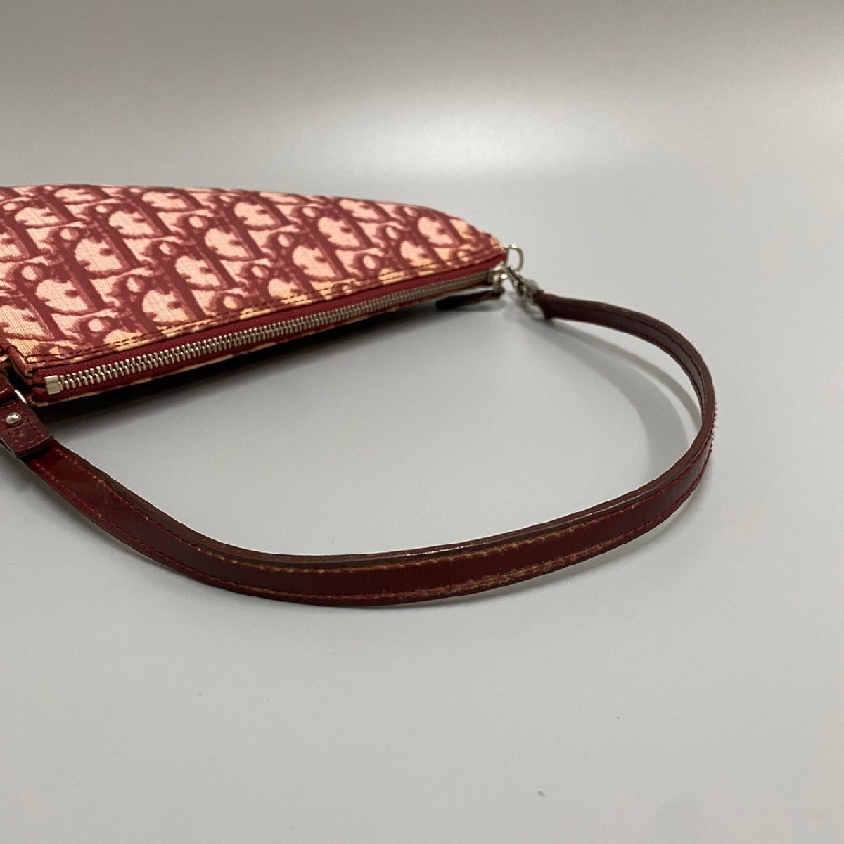 1円 美品 Christian Dior ディオール サドルバッグ トロッター ミニ 