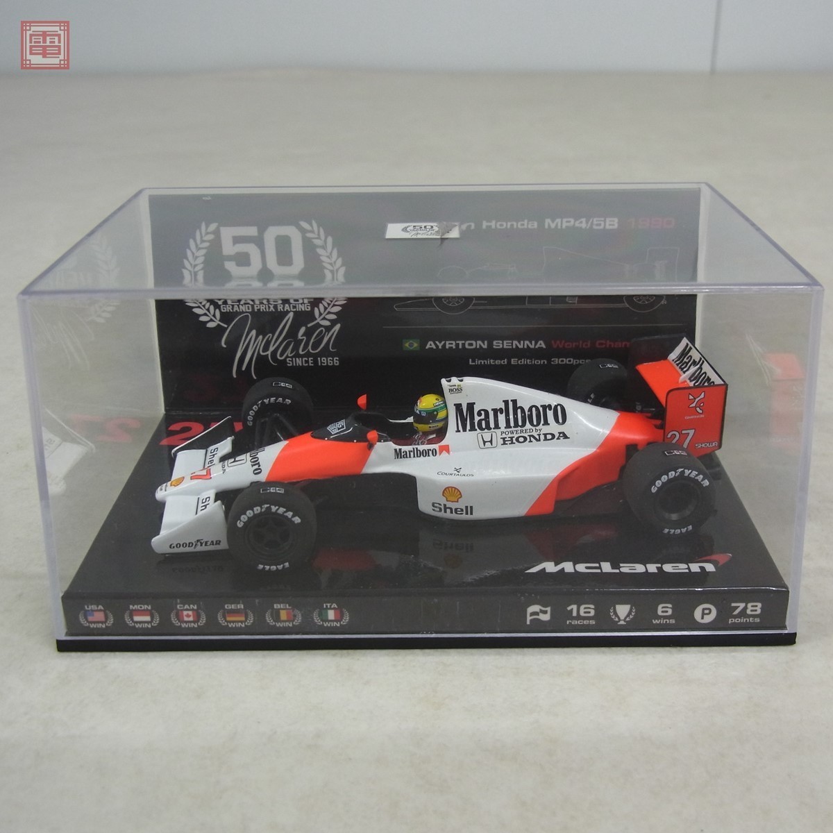 1⁄43 MP4⁄5B マクラーレン PMA ホンダ 0 McLaren A.セナ MP4⁄5