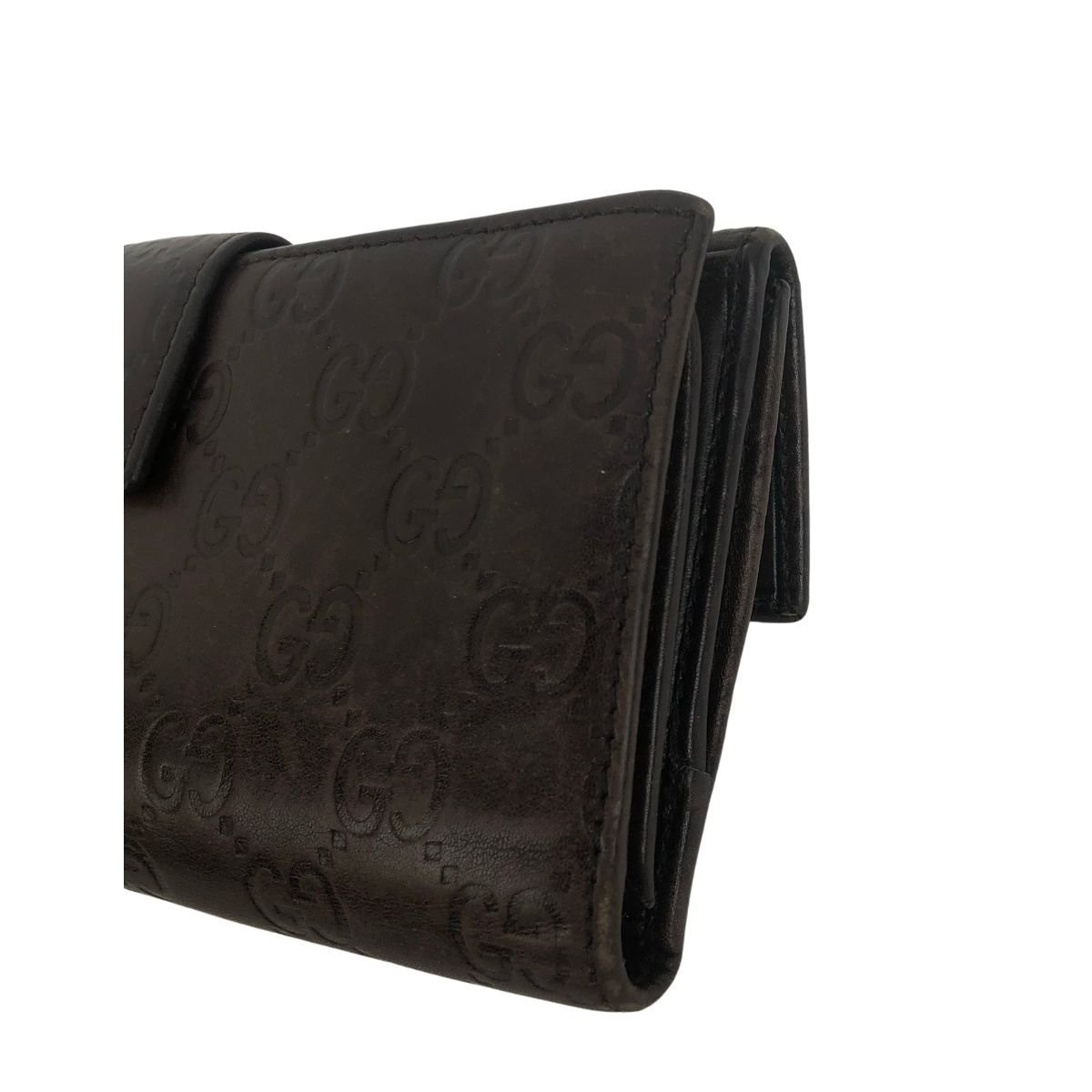 A916□GUCCI グッチ□グッチシマ レザーリボン長財布 □GGシグネチャー