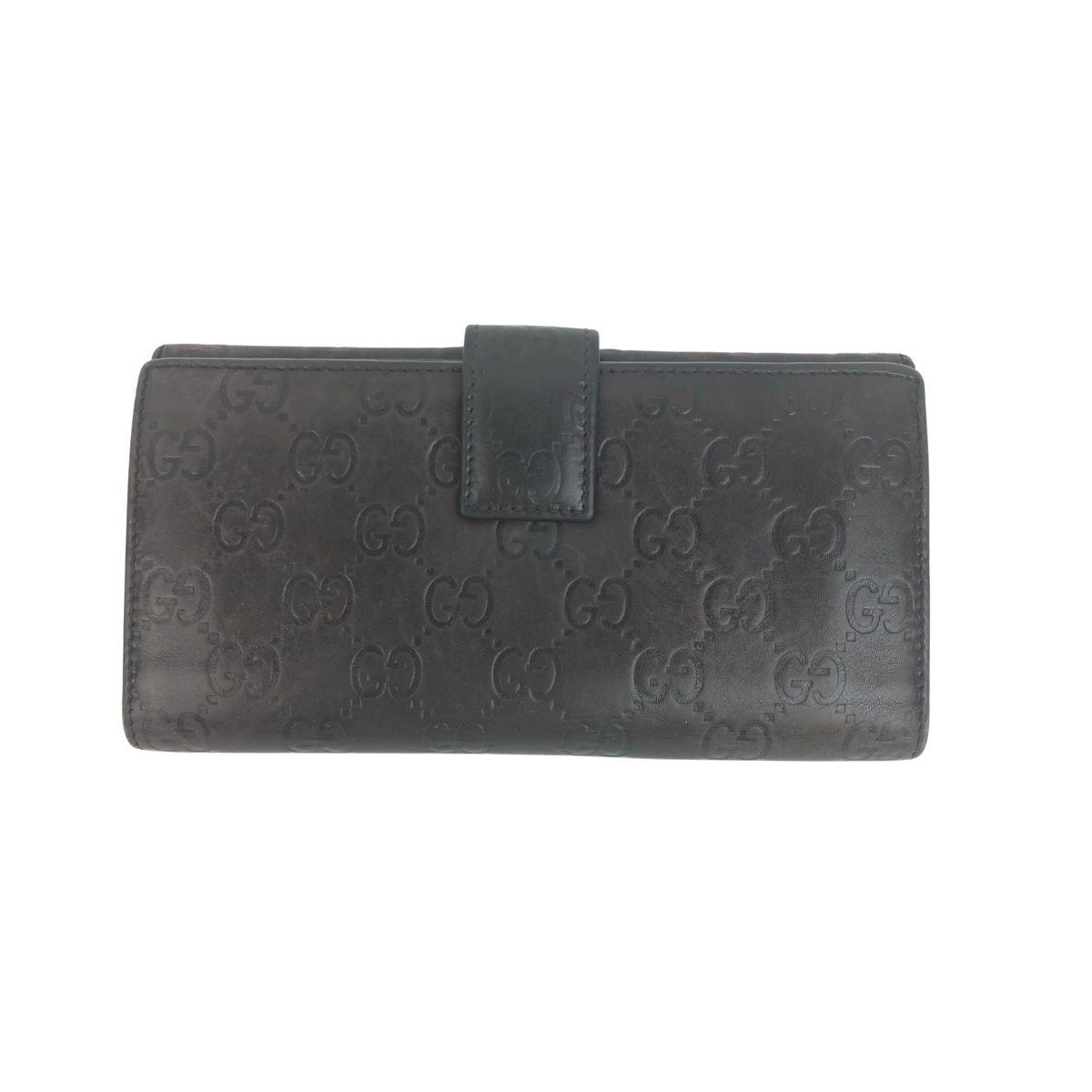 A916□GUCCI グッチ□グッチシマ レザーリボン長財布 □GGシグネチャー