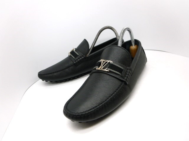 格安，定番 本物保証 ルイ ヴィトン メンズ/ホッケンハイム/スニーカー/モカシン/ローファー/レザー/シューズ/革/靴/黒/約26.5cm 同様(男性用)｜売買されたオークション情報、yahooの商品情報をアーカイブ 靴