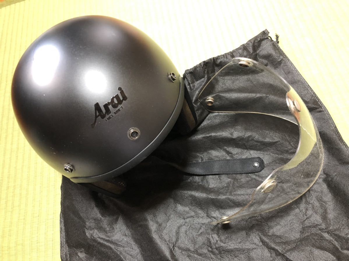 Arai Classic SWジェットヘルメット スモークシールド付き