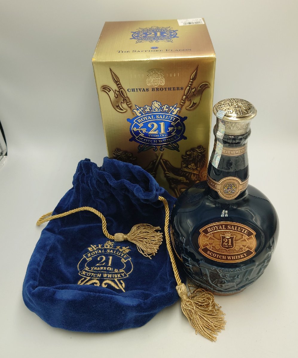 未開栓】ロイヤル サルート 21年 青 スコッチ ウイスキー ROYAL SALUTE
