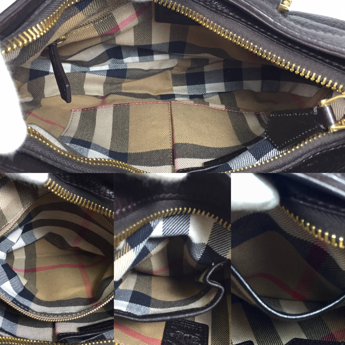 BURBERRY バーバリー ワンショルダーバッグ - レザー ショルダーバッグ 