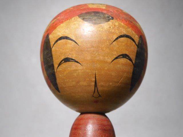 古い伝統こけし 弥治郎系作 作者不明 高さ17㎝ 14.6.19日付