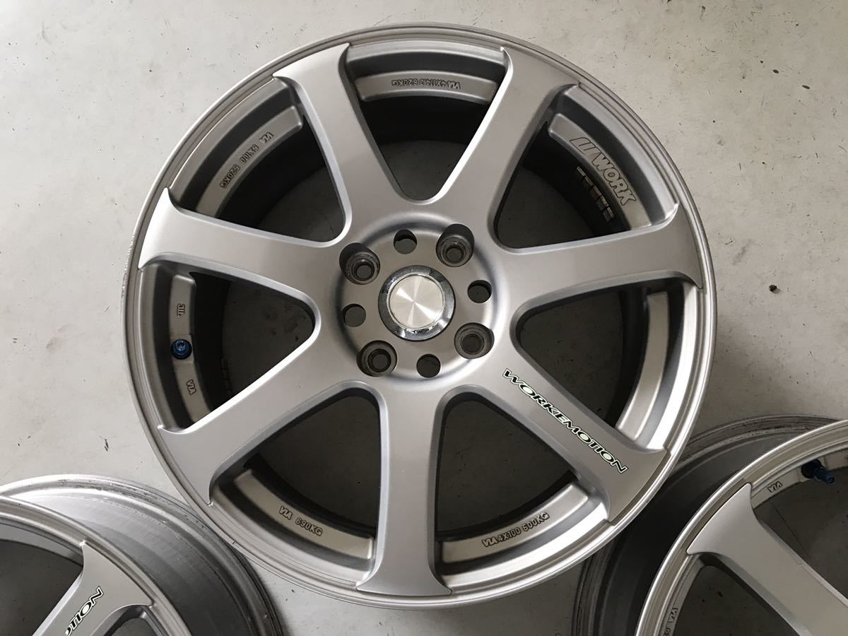 ワークエモーション XT7 7J 4H 114.3 +47 4穴 215/45R17 WORK EMOTION 