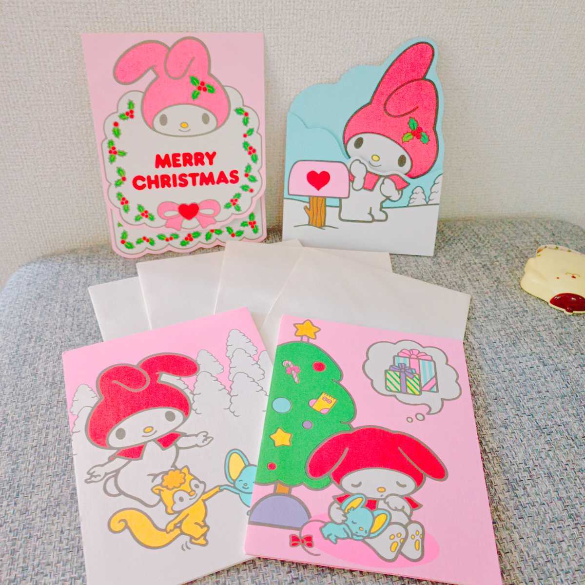 サンリオ レトロ マイメロディ マイメロ クリスマスカード 4点セット 