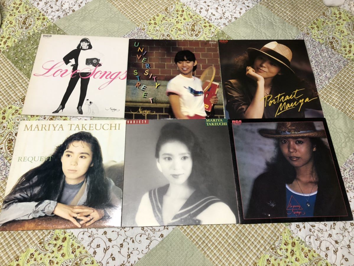 竹内まりや Takeuchi RCA ⁄ - レコード6枚セット PLASTIC リクエスト