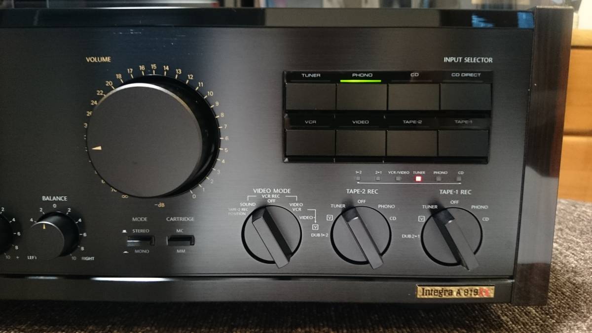 オーディオ機器 整備済 ONKYO オンキョー プリメインアンプ Integra A-819