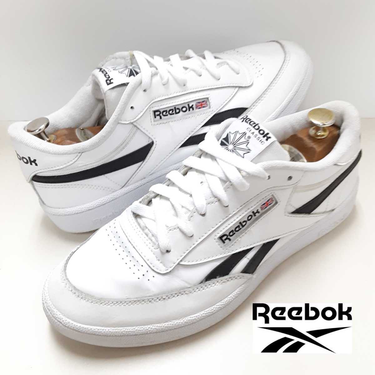 最値!早い者勝ち1点物!リーボックReebok クラシック クラブCLUB C 本革レザー スニーカー ホワイト/白 27.5cm