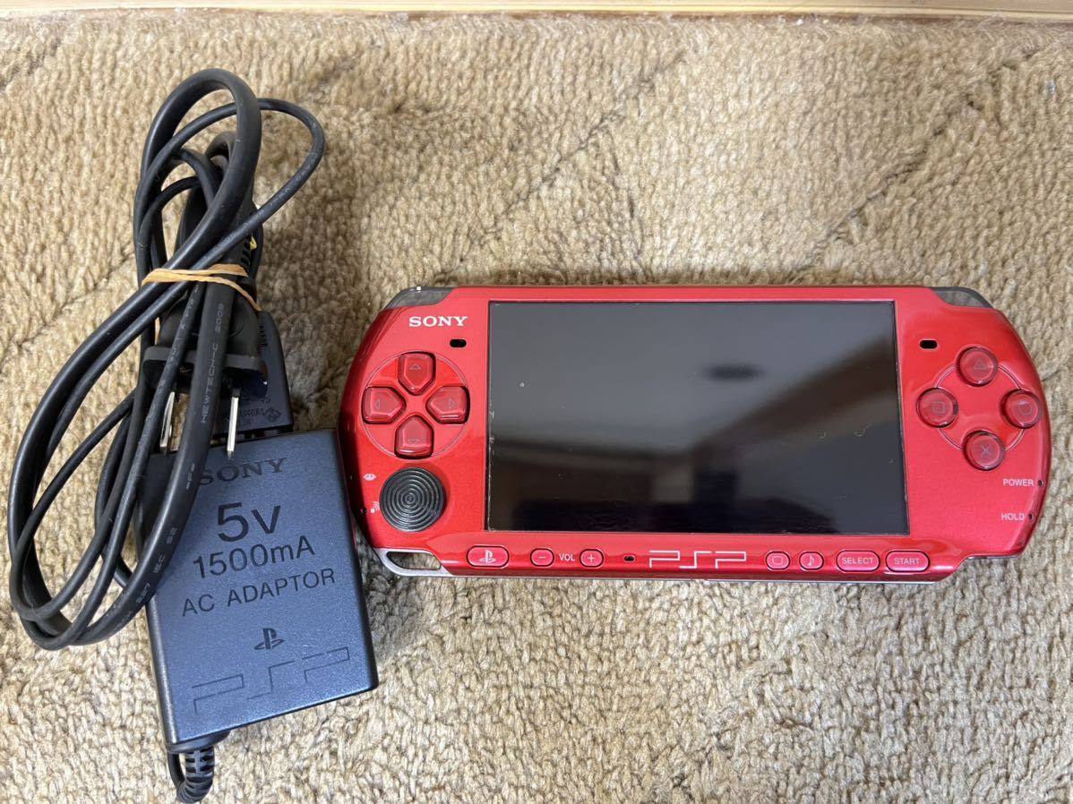 【新作登場，高品質】 PSP PSP-3000 レッド 充電器付き(PSP3000シリーズ)｜売買されたオークション情報、yahooの商品情報をアーカイブ公開 - オークファン PSP本体