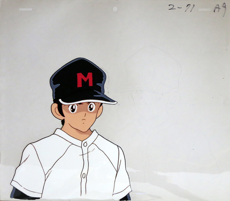 アニメ『タッチ』のセル画4枚セット・動画付き（上杉達也）☆あだち充