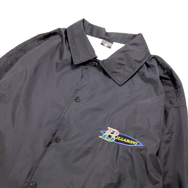 90s】BILLABONG Coach Jacket メンズ コーチジャケット 【BLACK
