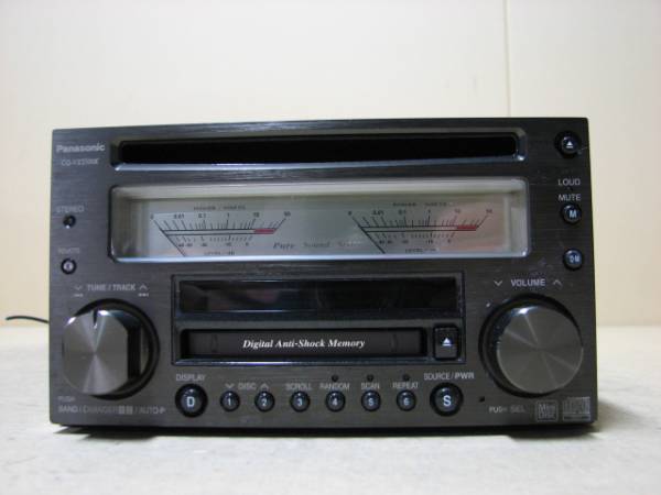 Panasonic CDデッキ CQ-VX5500KD 本体ブラック！ ○パナソニック○CQ－VX5500KD○CD＆MDプレーヤー 自動車