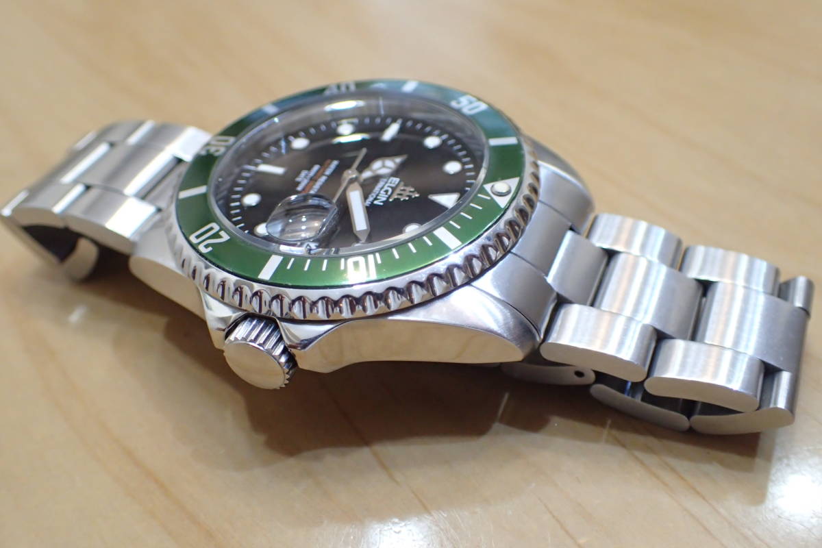 美品/動作品 ◇エルジン/ELGIN 200mダイバーズ◇ FK-531-G/グリーン 