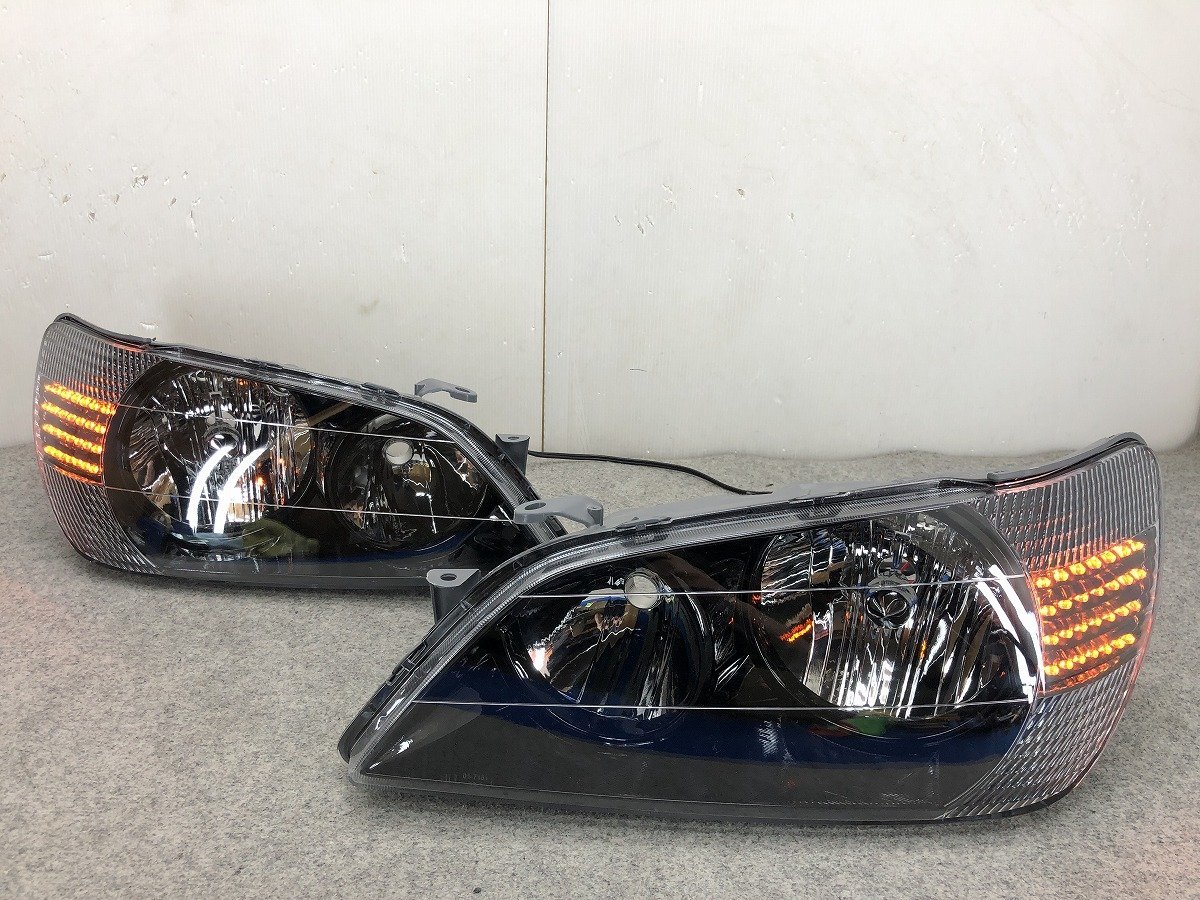 爆買い，限定セール アルテッツァ前期 ウインカーＬＥＤ加工 インナーブラック2液ウレタン塗装 ＬＥＤウインカーヘッドライト T7523(ヘッドライト)｜売買されたオークション情報、yahooの商品情報をアーカイブ トヨタ用