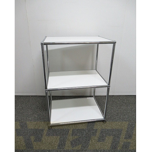 中古品】USM ハラー シェルフ キャビネット ピュアホワイト Haller