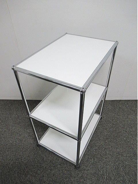 中古品】USM ハラー シェルフ キャビネット ピュアホワイト Haller