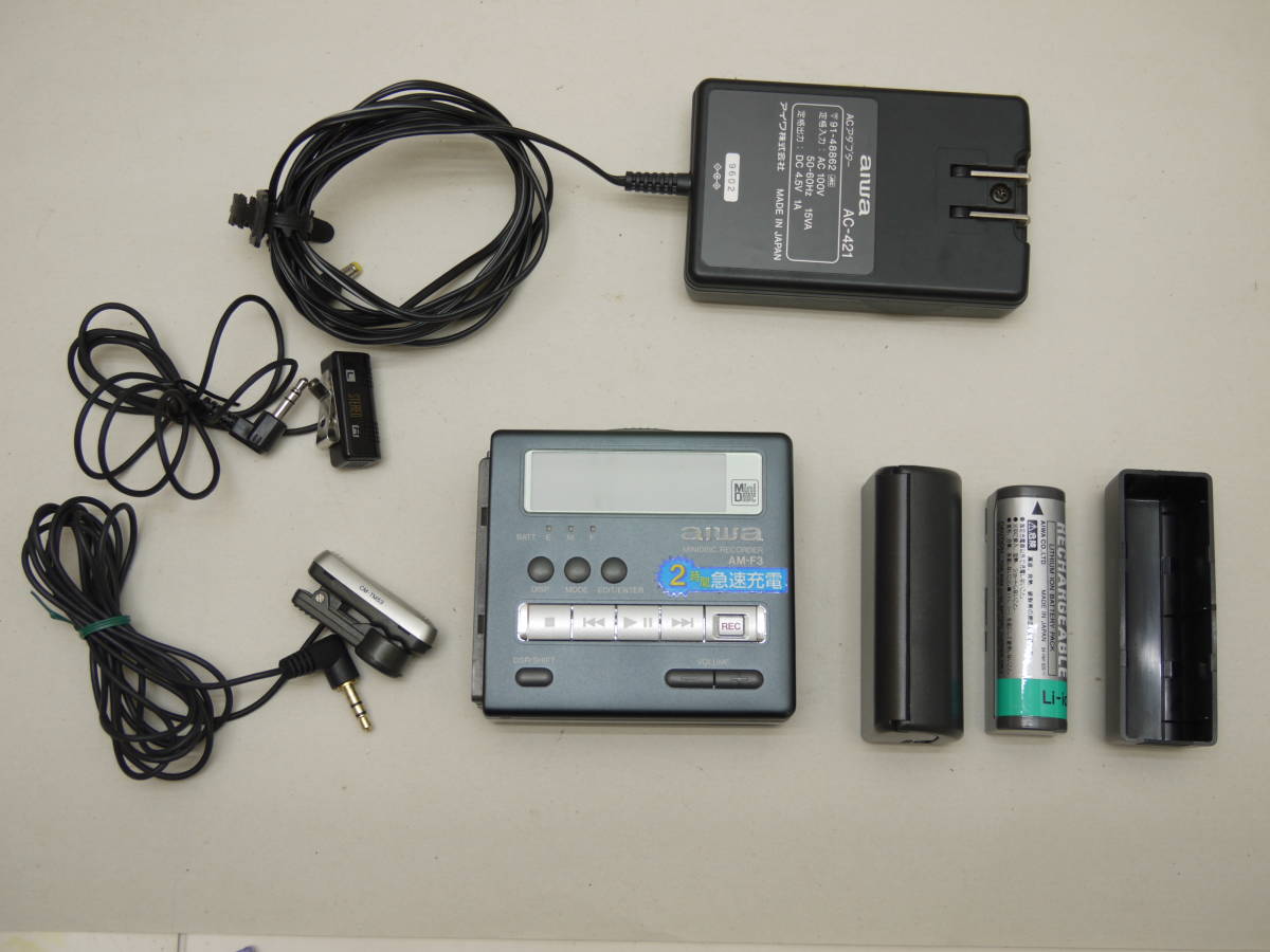 AIWA AM-F3 MINDISK RECORDER アイワ MDレコーダー ジャンク Portable
