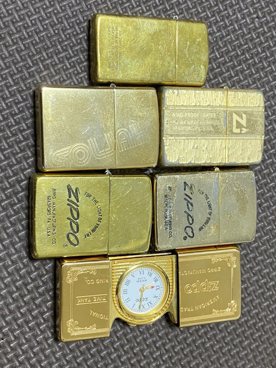ジッポー　zippo usa 金メッキジッポー ////