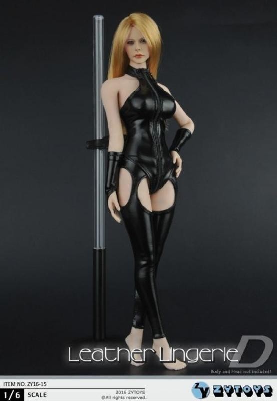 JP024:〈鬼レア〉ZYTOYS 1/6 ZY16-15 美人フィギュア適用 SMレザー