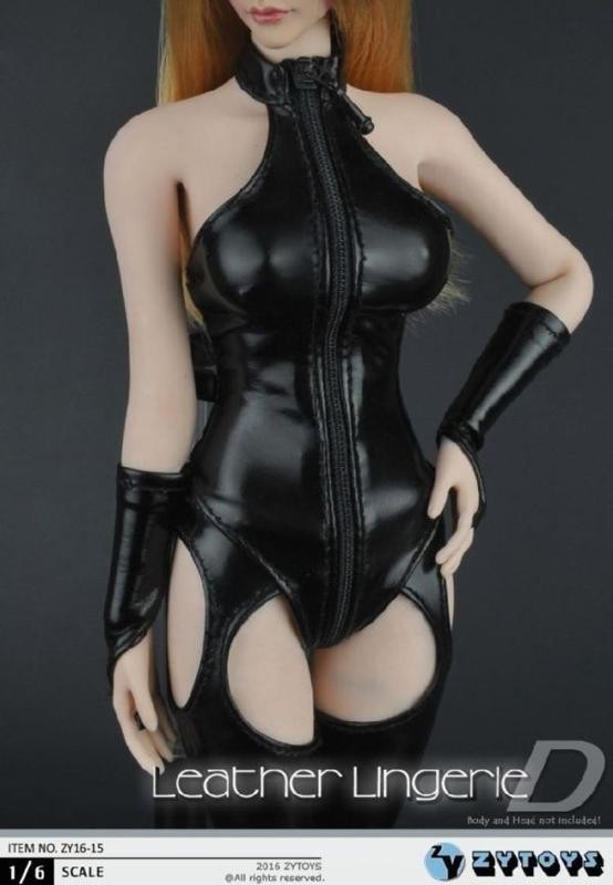 JP024:〈鬼レア〉ZYTOYS 1/6 ZY16-15 美人フィギュア適用 SMレザー
