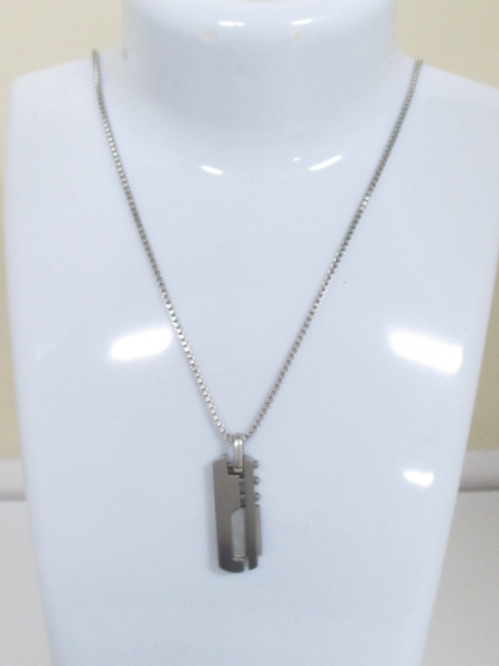 ディーゼル ネックレス ステンレススチール シルバー DIESEL