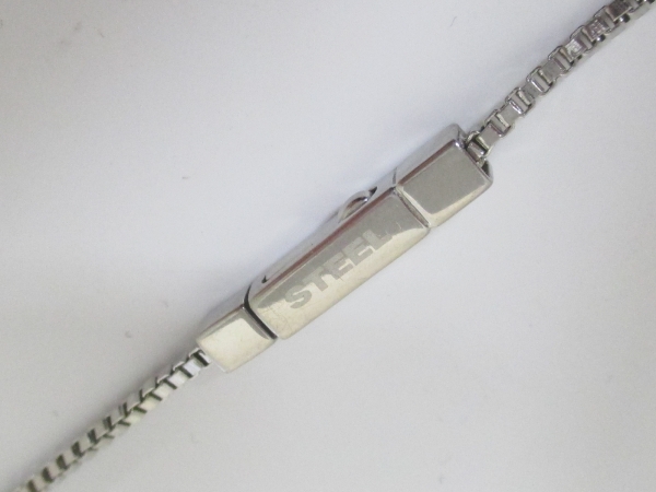 ディーゼル ネックレス ステンレススチール シルバー DIESEL