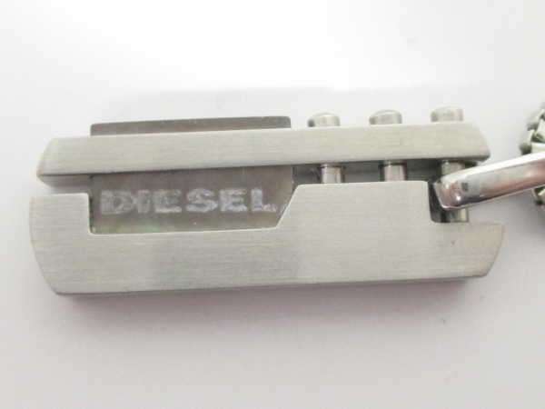 ディーゼル ネックレス ステンレススチール シルバー DIESEL