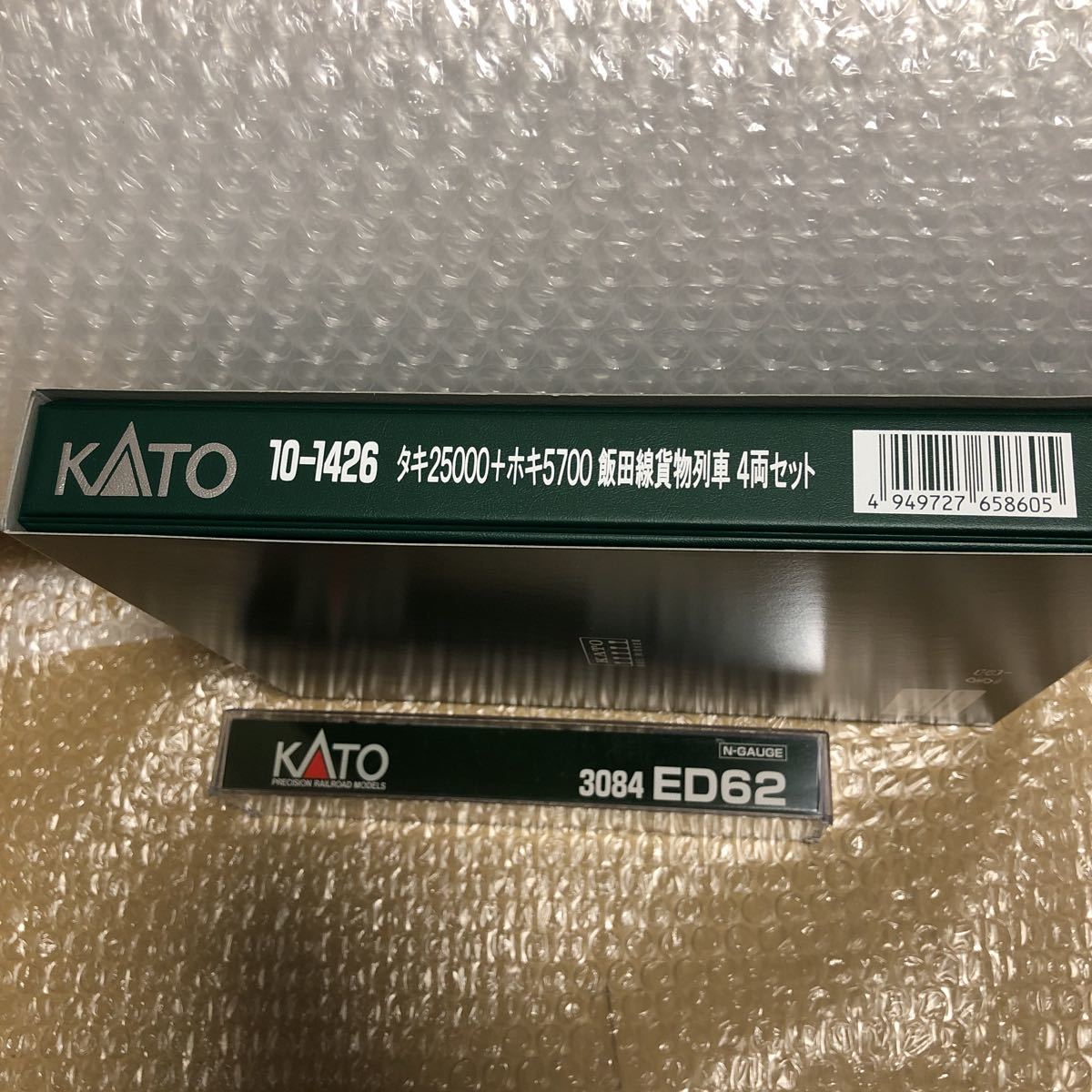 2025，品質保証 KATO ED62 3084、カトー　タキ25000＋ホキ5700 飯田線貨物列車4両セット 10-1426