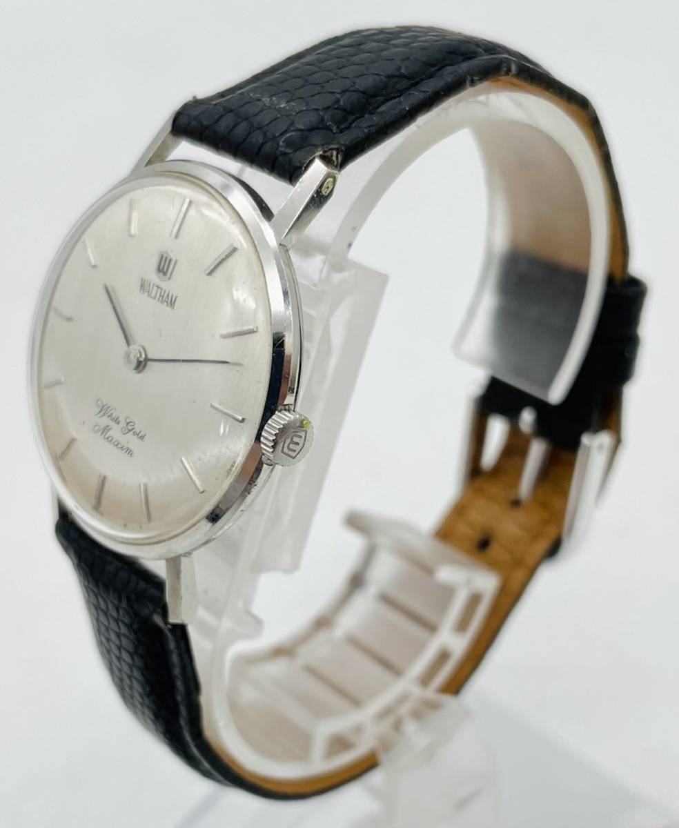6922Y【金無垢】WALTHAM White gold Maxim/ウォルサム マキシム 14K