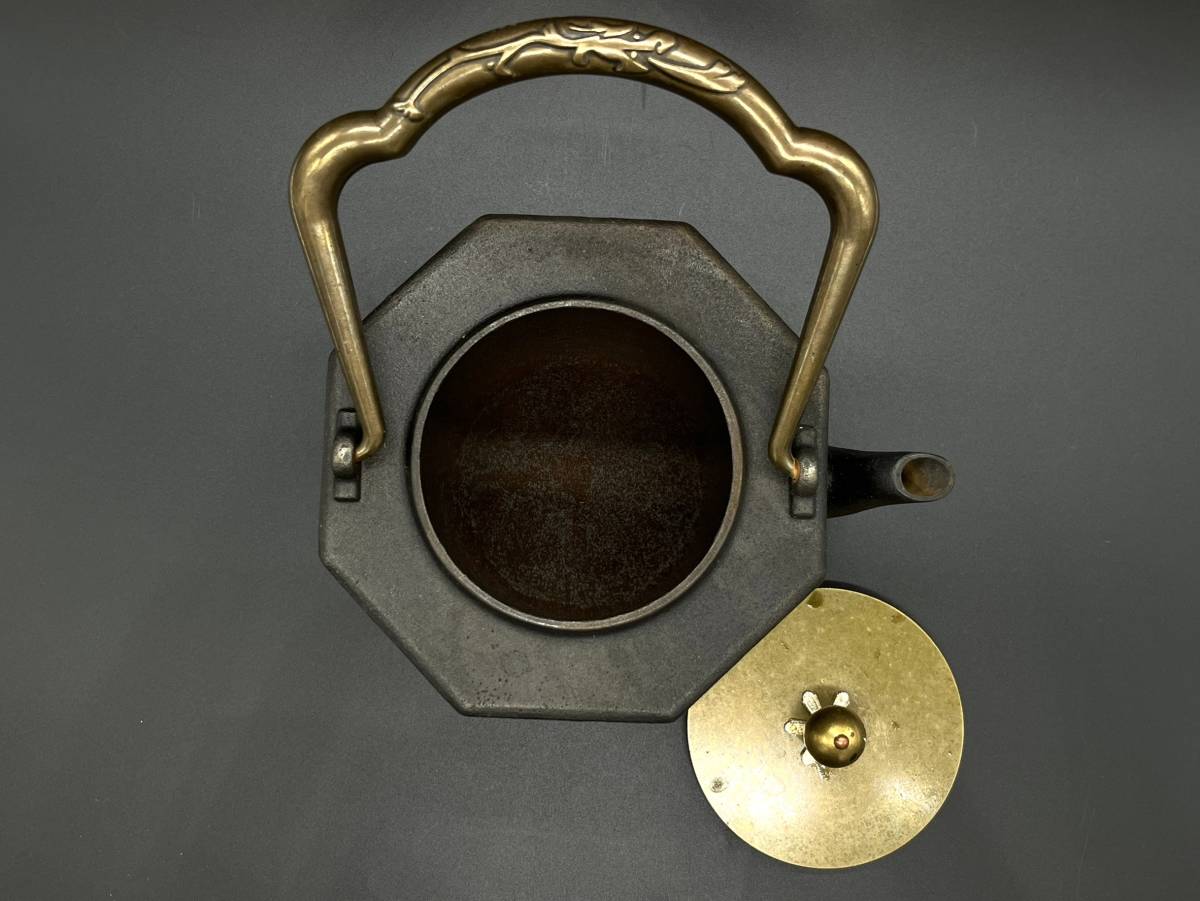 鉄瓶 煎茶道具 湯沸 茶道具 急須 茶釜 鉄壺 茶器 龍文堂造 tb148, 龍文