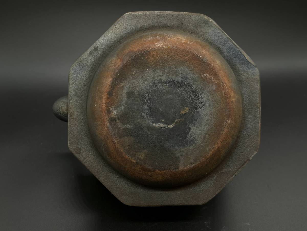 龍文堂 五徳 鉄壷 骨董 時代物 煎茶道具 茶釜 火鉢 囲炉裏 鉄瓶 鉄瓶 煎茶道具 湯沸 茶道具 急須 茶釜 鉄壺 茶器 龍文堂造 tb148, 龍文