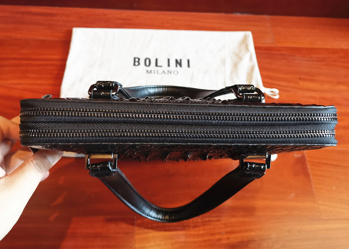 最上級逸品※定価18万◇イタリア・ミラノ発*BOLINI/ボリニ・最上級牛革