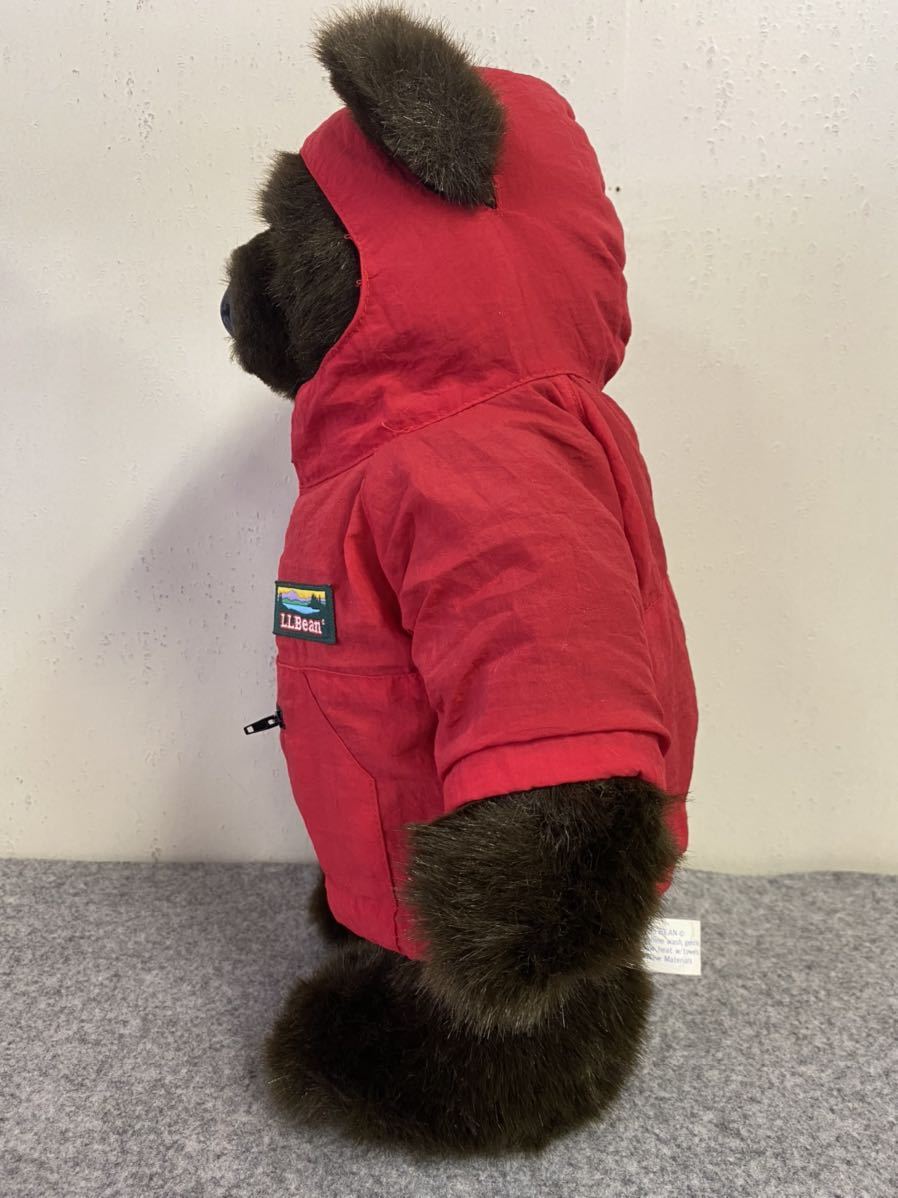 ビンテージ LLBean ビーンベア 40cm ぬいぐるみ アノラックパーカー