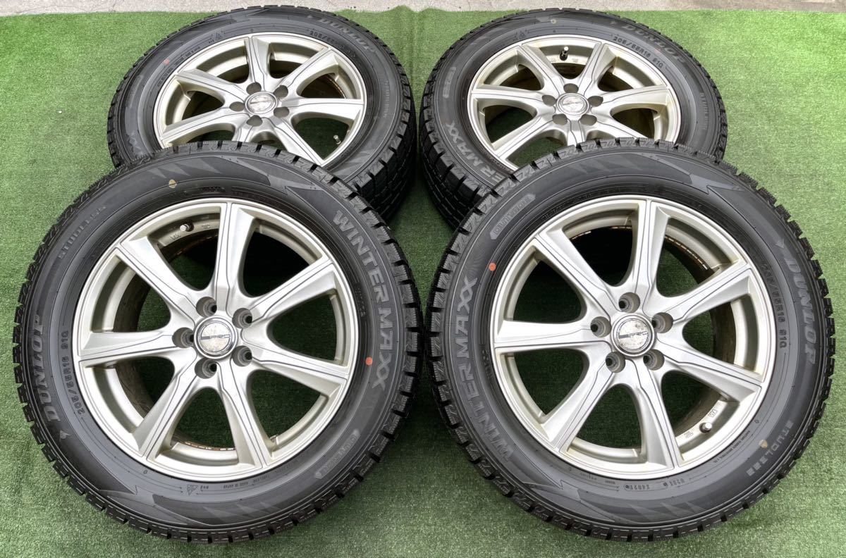 PRD 16インチ アルミホイール＆DUNLOP 2021年製 205/55R16 4本セット 